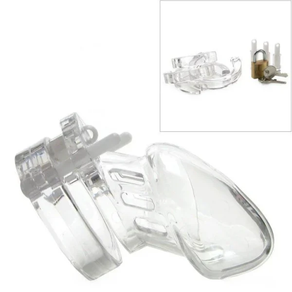 CB-6000S Short Clear Chastity Cage