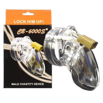 CB-6000S Short Clear Chastity Cage