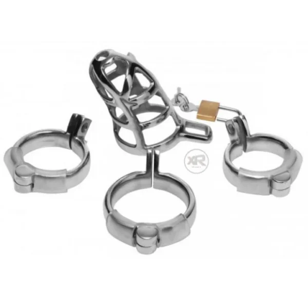 Detained Stainless Steel Chastity Cage