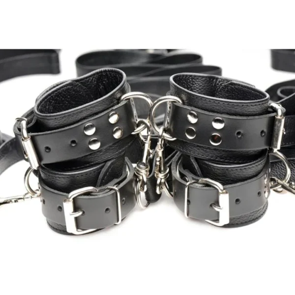 Bedroom Bondage Leather Restraint Kit